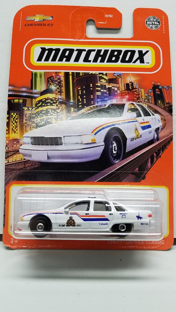 2021 MATCHBOX CHEVY CAPRICE CLASSIC POLICE CAR #32/100 WHITE - Click Image to Close